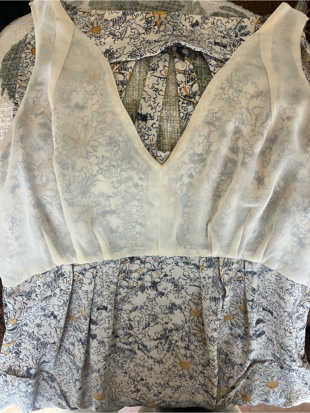 Anthro Moulinette Soeurs Dress Floral Accents - Picture 11 of 11